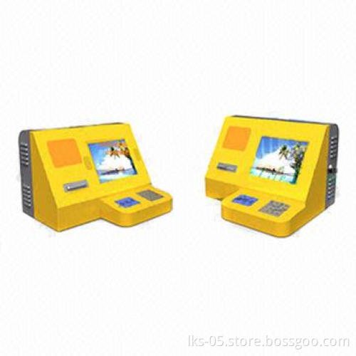 Desktop Kiosk 10.4-inch Touch Screen with Ticket Printer and Membership Card Reader